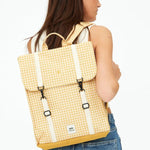 Mochila Lefrik Handy Vichy Mustard - ECRU
