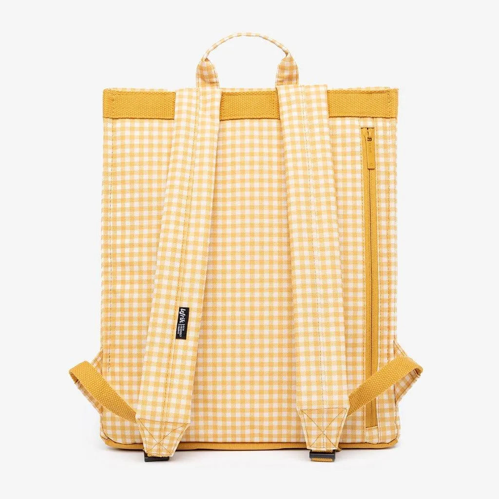 Mochila Lefrik Handy Vichy Mustard - ECRU