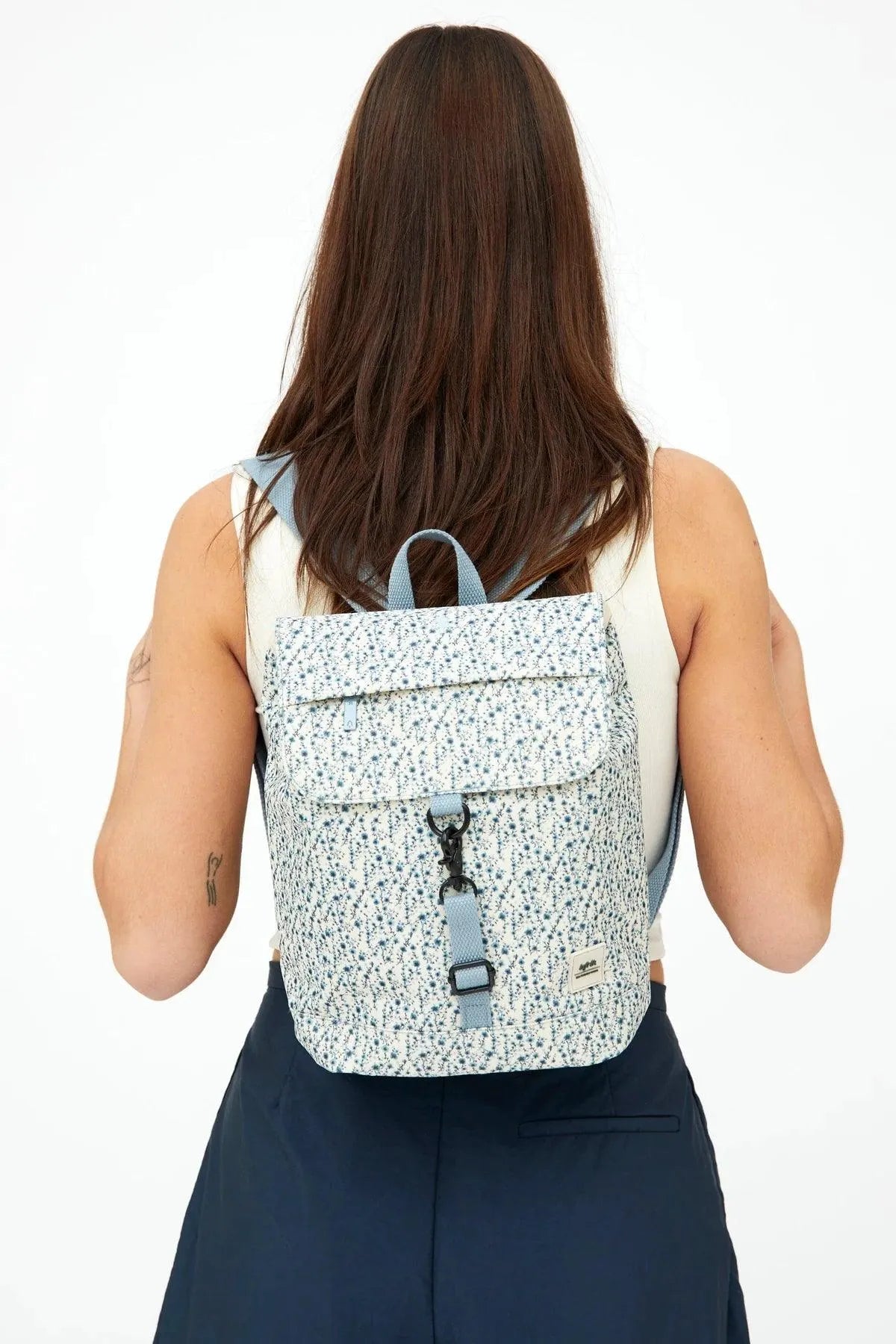 Mochila Lefrik Scout Mini Printed - ECRU