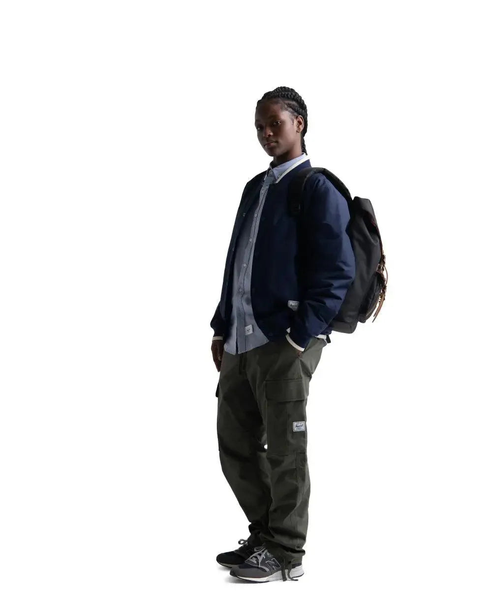 Mochila Little America Backpack Mid-Volume Garden Topiary Black Gargoyle Chili - ECRU