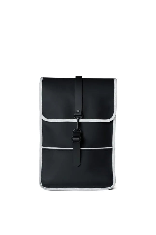 Mochila Mini Rains Black Reflective - ECRU