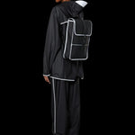 Mochila Mini Rains Black Reflective - ECRU