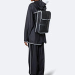 Mochila Mini Rains Black Reflective - ECRU