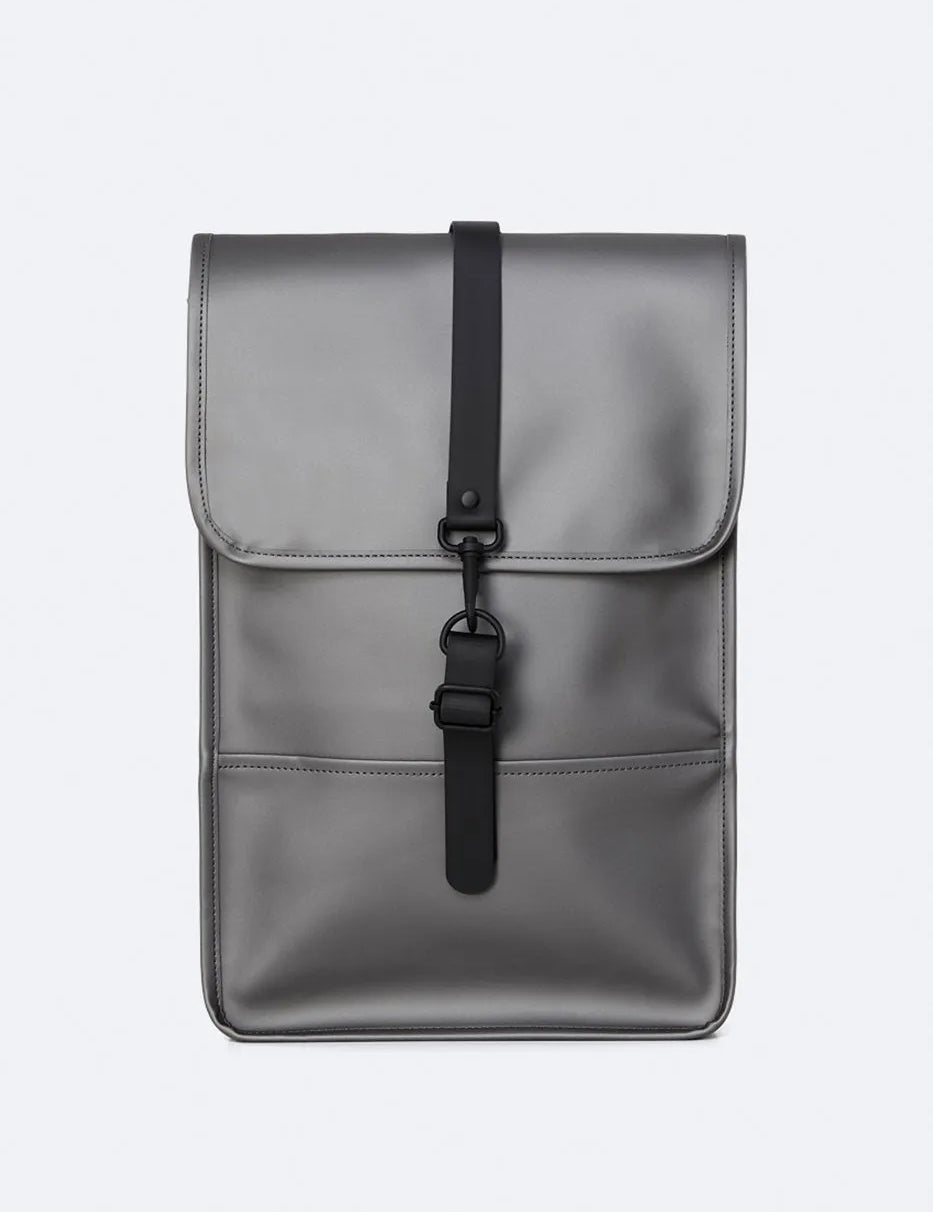 Mochila Mini Rains Metallic Charcoal - ECRU