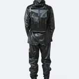 Mochila Mini Rains Negro Brillante - ECRU