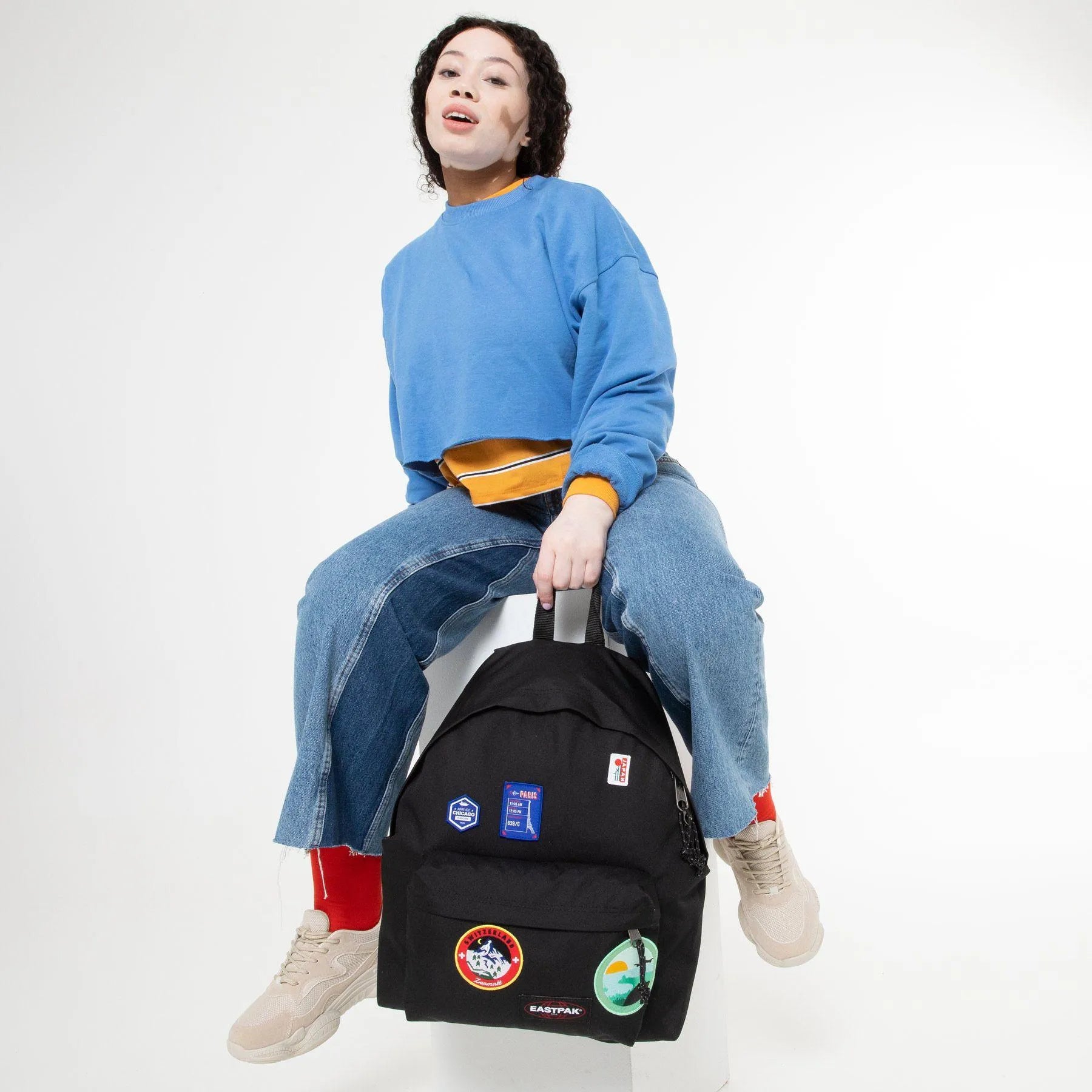 Mochila Padded Pak'R® Patched Black - ECRU