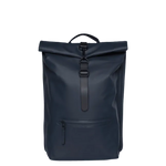 Mochila Rains Rolltop Rucksack Navy - ECRU