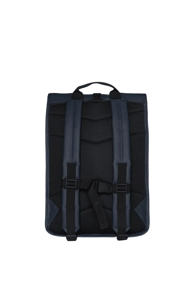 Mochila Rains Rolltop Rucksack Navy - ECRU