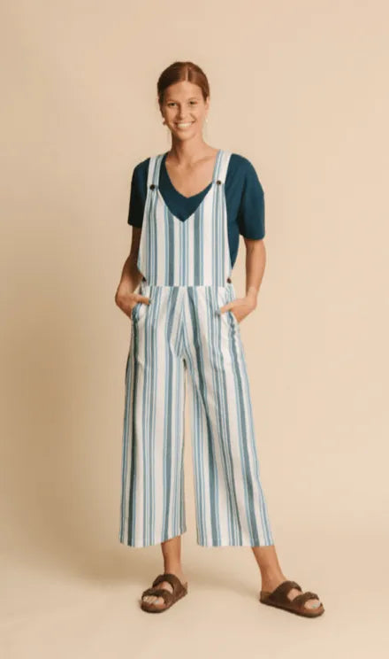 MONO BLUE STRIPES KASAI - ECRU