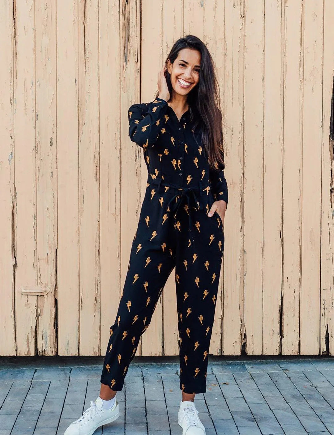 Mono Charlie Negro Rayo Polka - ECRU