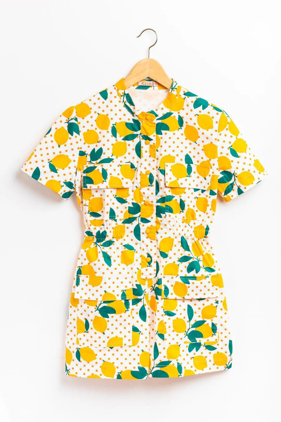 Mono corto limones - ECRU