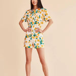 Mono corto limones - ECRU