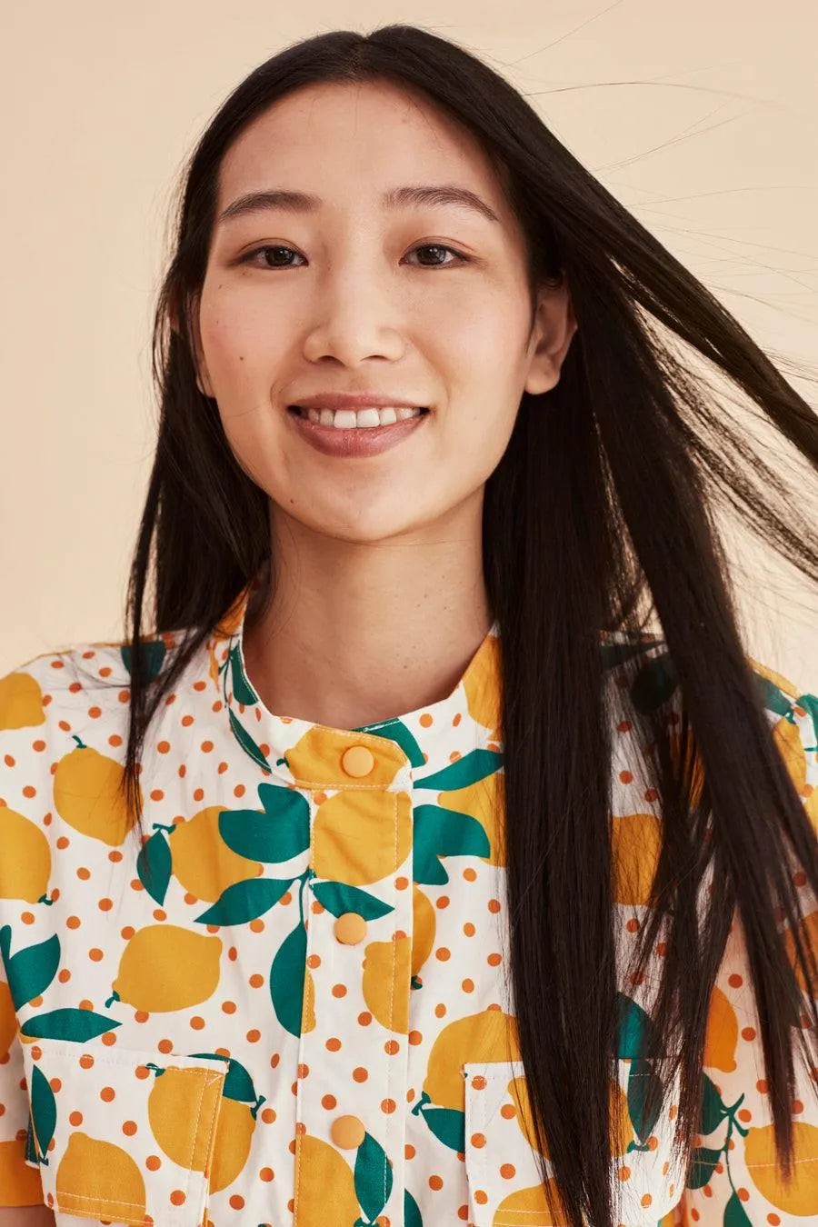 Mono corto limones - ECRU