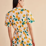 Mono corto limones - ECRU