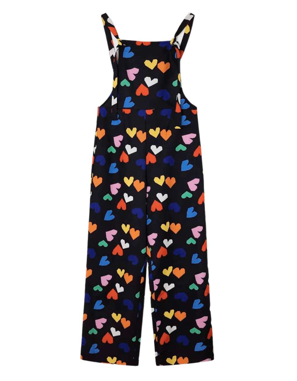 Mono largo tirantes corazones - ECRU