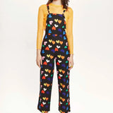 Mono largo tirantes corazones - ECRU