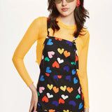 Mono largo tirantes corazones - ECRU