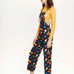 Mono largo tirantes corazones - ECRU