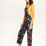 Mono largo tirantes corazones - ECRU