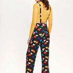 Mono largo tirantes corazones - ECRU