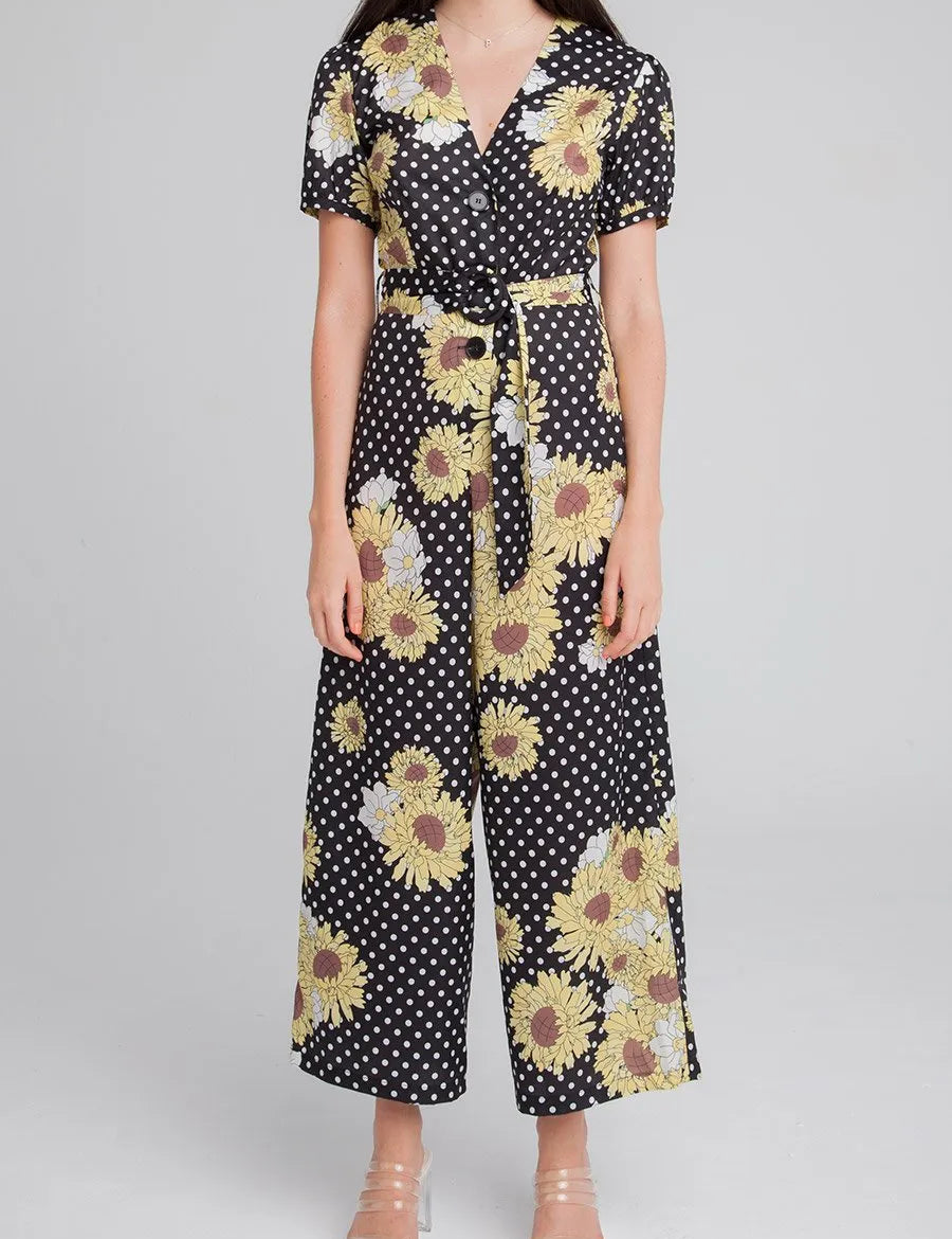 Mono Lunares y Girasoles - ECRU