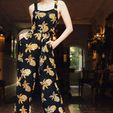 Mono Sugarhill Harper Batik Black Pineapples - ECRU