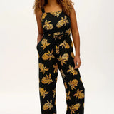 Mono Sugarhill Harper Batik Black Pineapples - ECRU