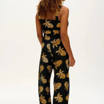 Mono Sugarhill Harper Batik Black Pineapples - ECRU