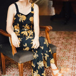 Mono Sugarhill Harper Batik Black Pineapples - ECRU