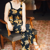 Mono Sugarhill Harper Batik Black Pineapples - ECRU