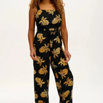 Mono Sugarhill Harper Batik Black Pineapples - ECRU