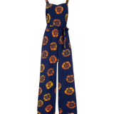 Mono Sugarhill Harper Batik Navy Sunflowers - ECRU