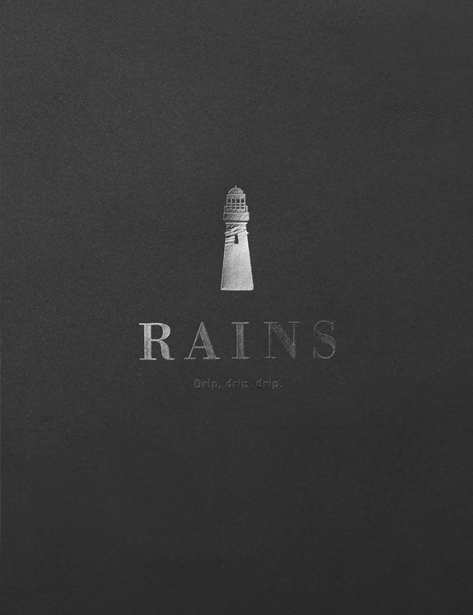 Neceser Cosmetic Bag de Rains Negro - ECRU