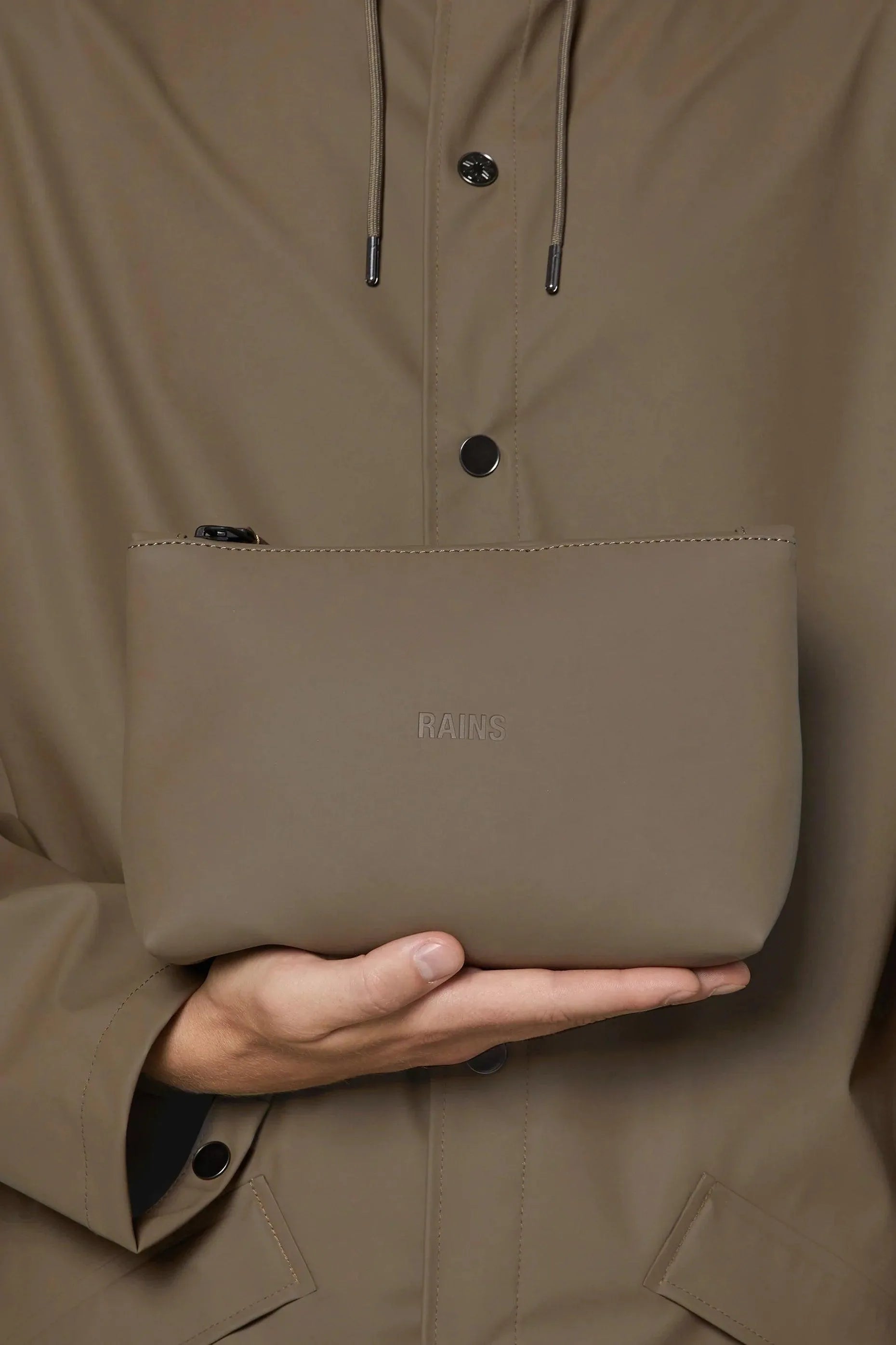 Neceser Cosmetic Bag de Rains Wood - ECRU