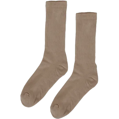 Organic Colorful Standard Active Sock Desert Khaki - ECRU