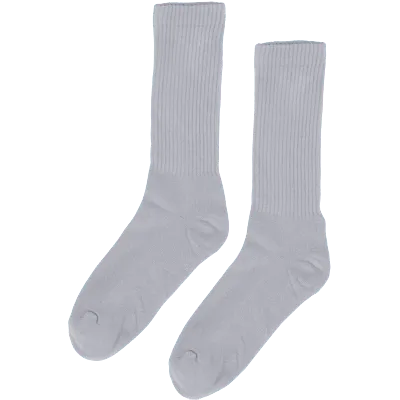 Organic Colorful Standard Active Sock Limestone Grey - ECRU