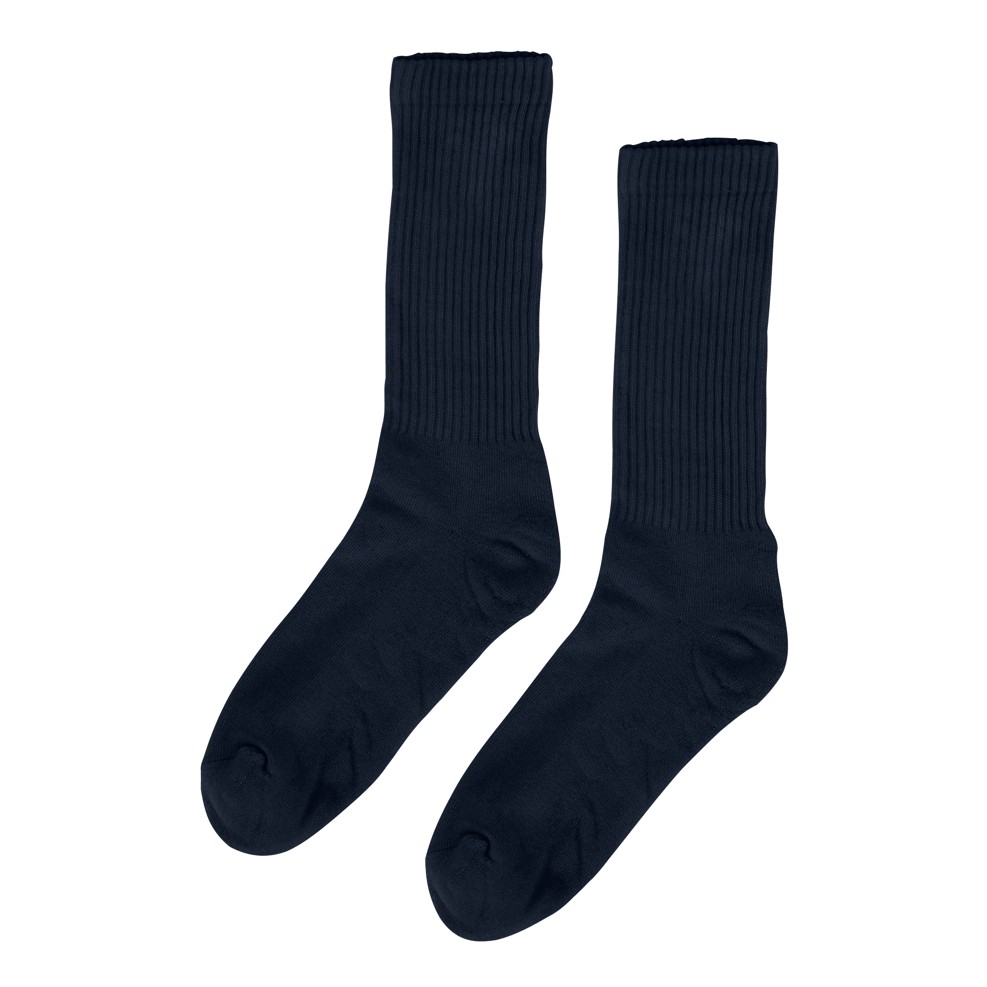 Organic Colorful Standard Active Sock Navy Blue - ECRU