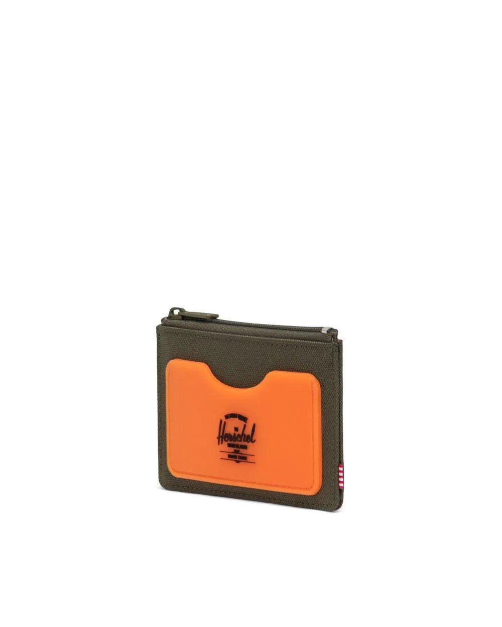 Oscar Rubber RFID Ivy Green/Shocking Orange - ECRU