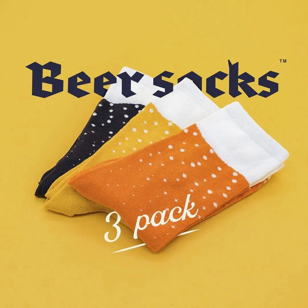 Pack de 3 Calcetines de Cerveza - ECRU