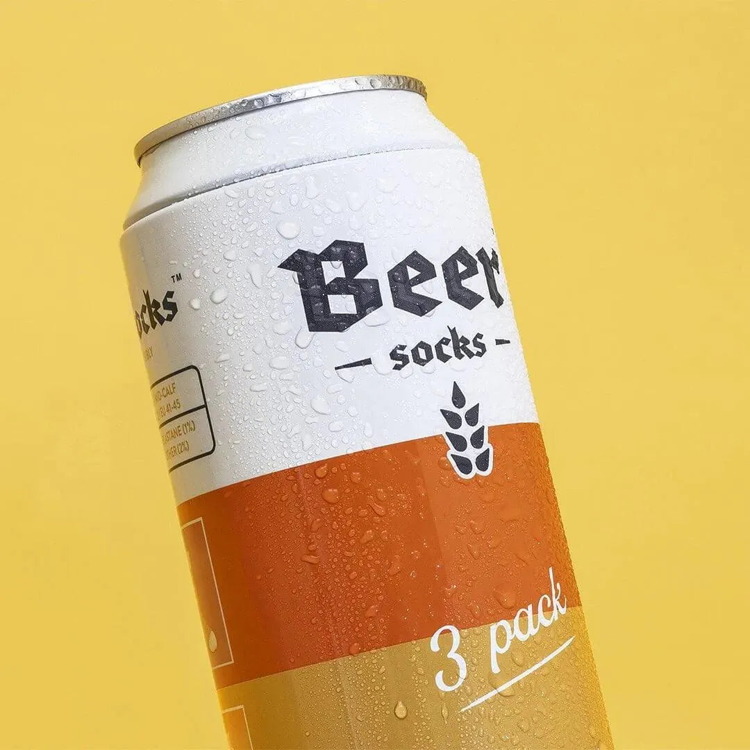 Pack de 3 Calcetines de Cerveza - ECRU