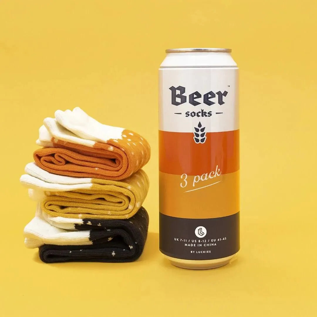 Pack de 3 Calcetines de Cerveza - ECRU