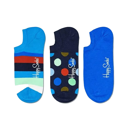 Pack de 3 Calcetines invisibles Stripe - ECRU