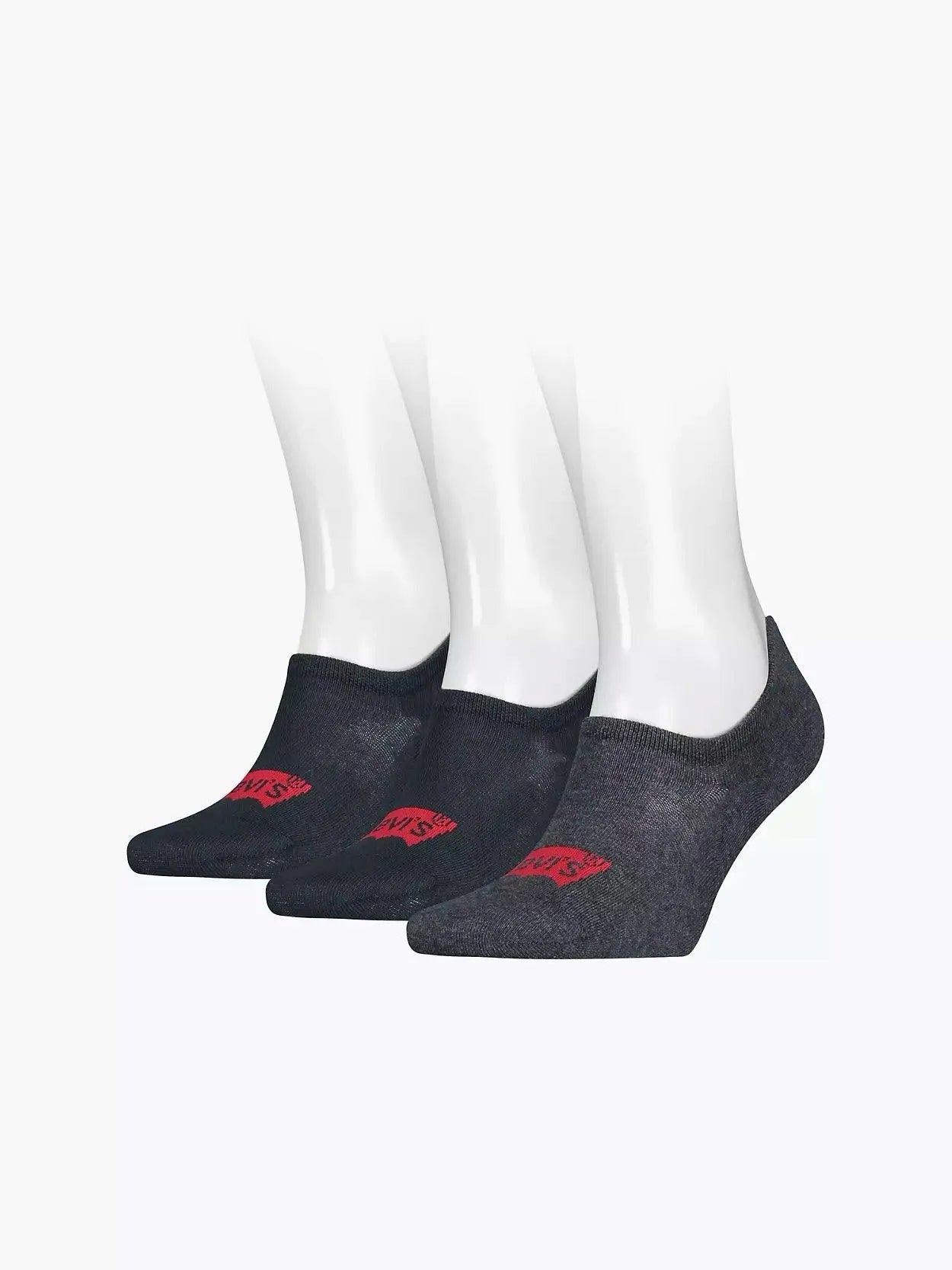 Pack de 3 Calcetines Levi's® High Rise Batwing - ECRU