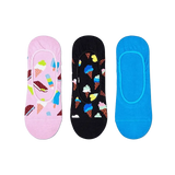Pack de 3 Calcetines Liner Ice Cream - ECRU