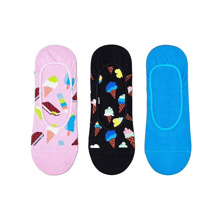 Pack de 3 Calcetines Liner Ice Cream - ECRU