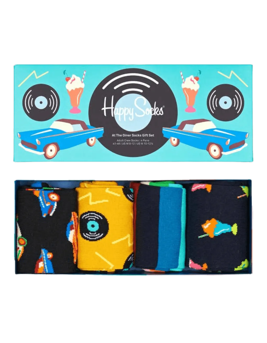 Pack de 4 Calcetines At The Diner Gift Set - ECRU