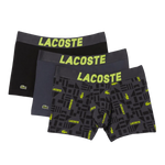 Pack de tres calzoncillos de hombre Lacoste con estampado náutico - ECRU