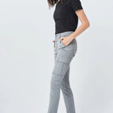 Pantalón Cargo Push In Secret Glamour Cropped Gris - ECRU