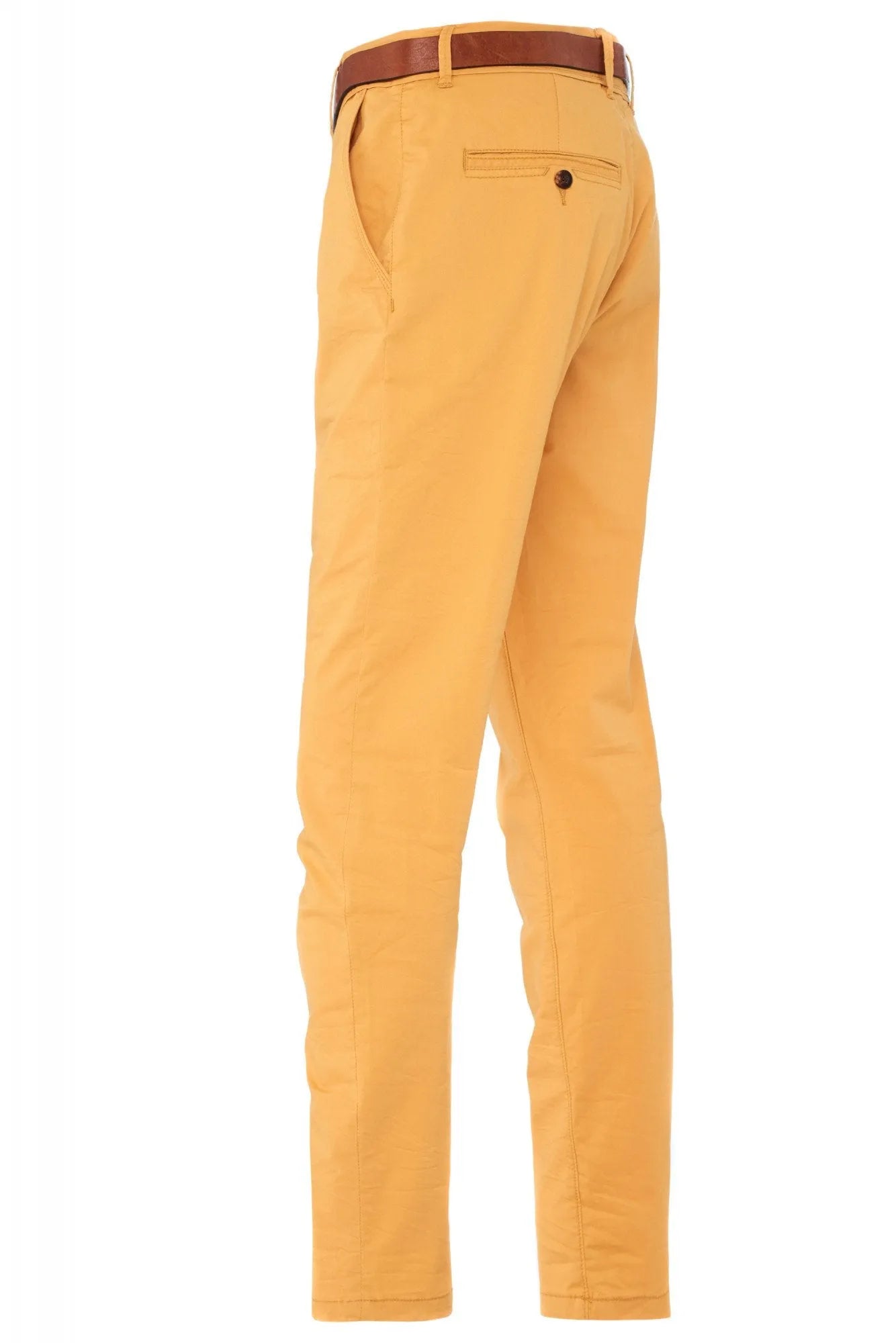 PANTALÓN CHINO ANDY SLIM CON CINTURÓN DE REGALO - ECRU