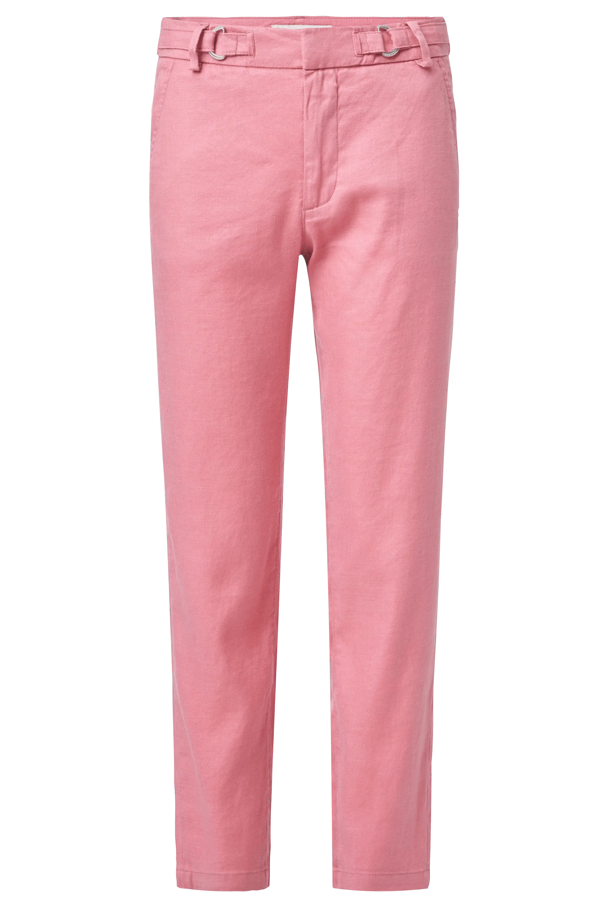 Pantalón Chino Cropped Slim de color rosa - ECRU
